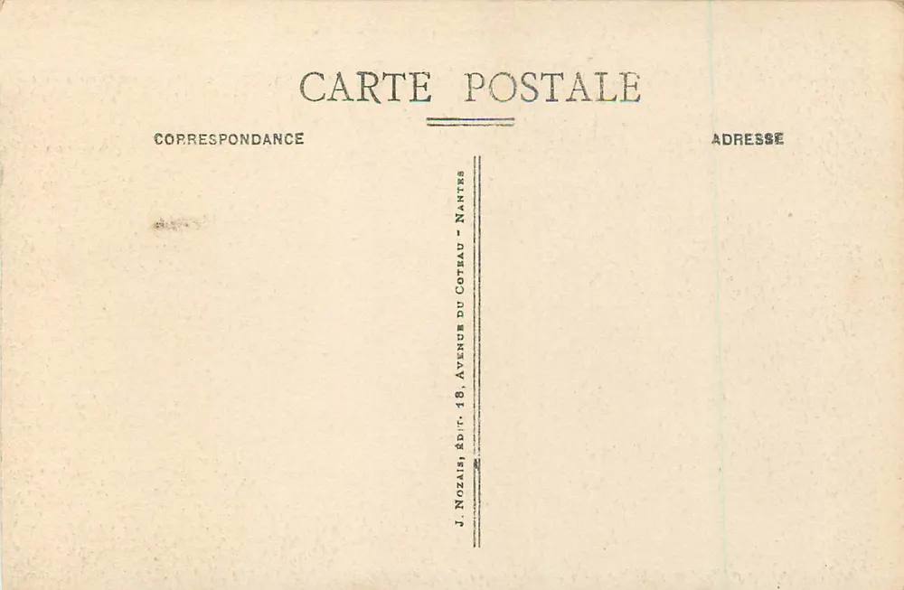 Porto Kerné — Quiberon (Morbihan) — J. Nozaïs, Nantes - Verso
