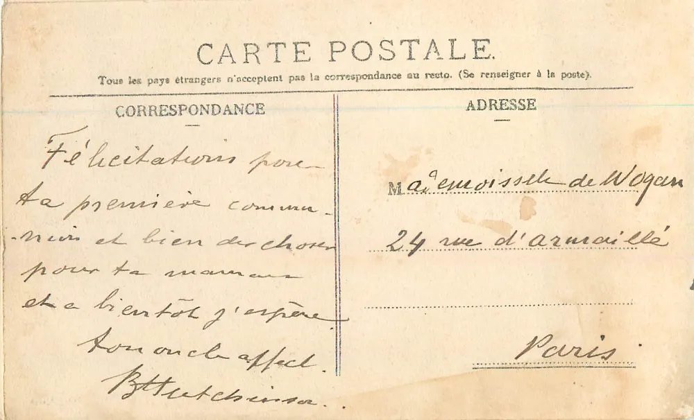Le Tréport — Le port avec des voiliers — L'Illirondelle - Paris, n°39 - Verso
