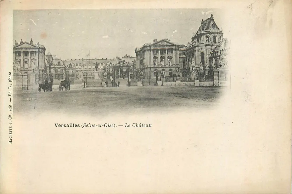 Versailles (Seine-et-Oise) — O Castelo — Hachette e Cie, foto. EL L. édit. - Frente