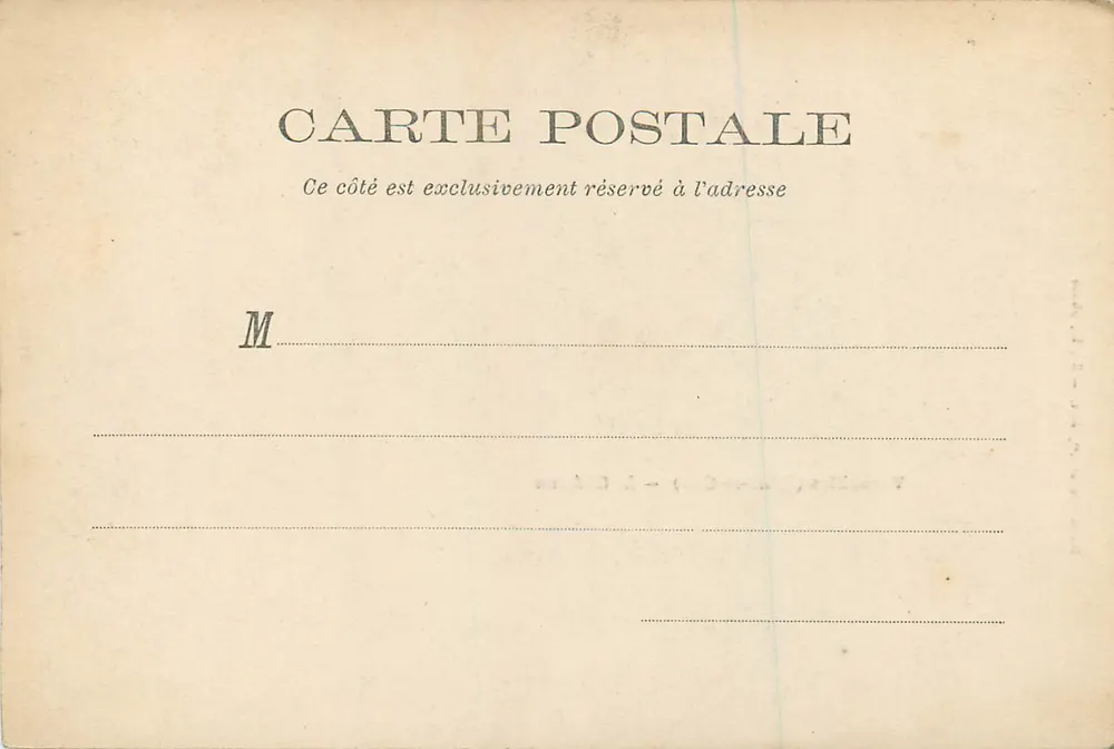 Versailles (Seine-et-Oise) — O Castelo — Hachette e Cie, foto. EL L. édit. - Verso