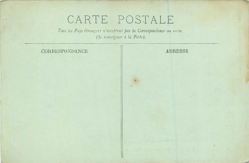 Chantilly — O Castelo visto do Parque — LL. n°46 - Verso