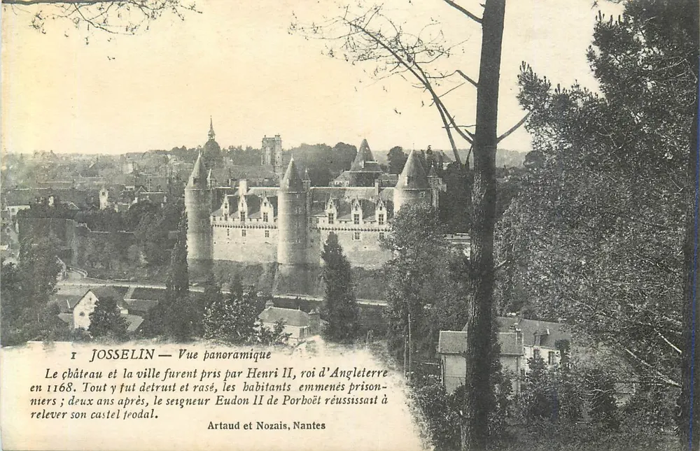 Josselin — Panoramische uitzicht — Artaud et Nozais, Nantes - Voorkant