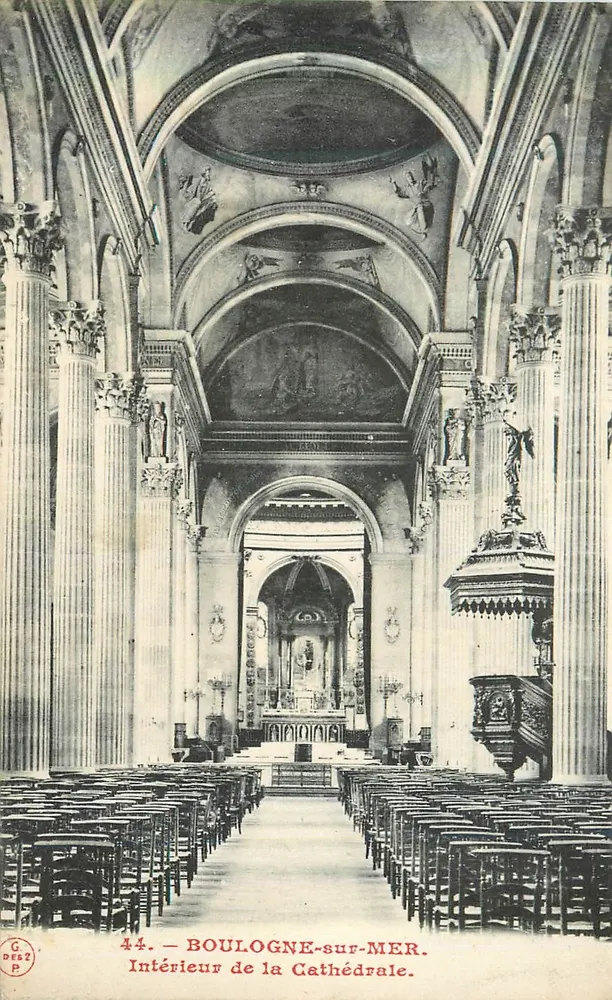 Intérieur de la Cathédrale — Boulogne-sur-Mer — G. Des 2 P, n°44 - Recto