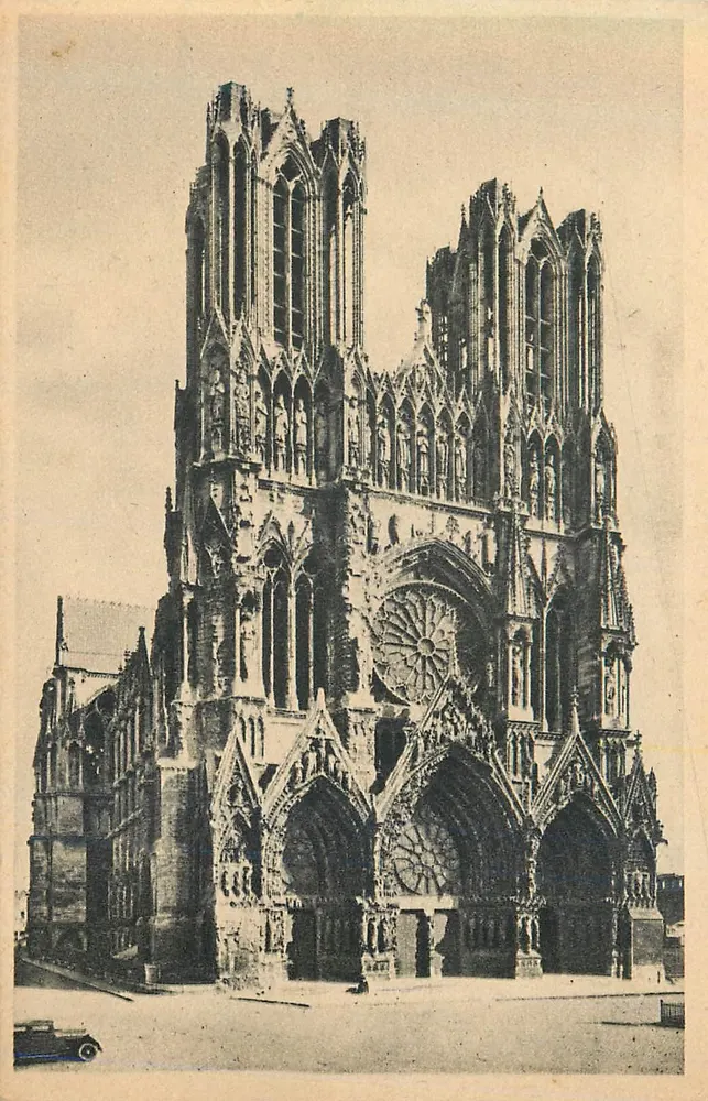 Catedral de Reims — Estado atual — Edição Reims-Catedral, Reims, n° O 21 - Frente