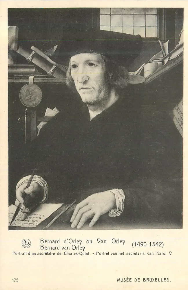 Bernard d'Orley oder Van Orley — Portrait eines Sekretärs von Karl dem Fünften — Edition Nels, n° 175 - Vorderseite