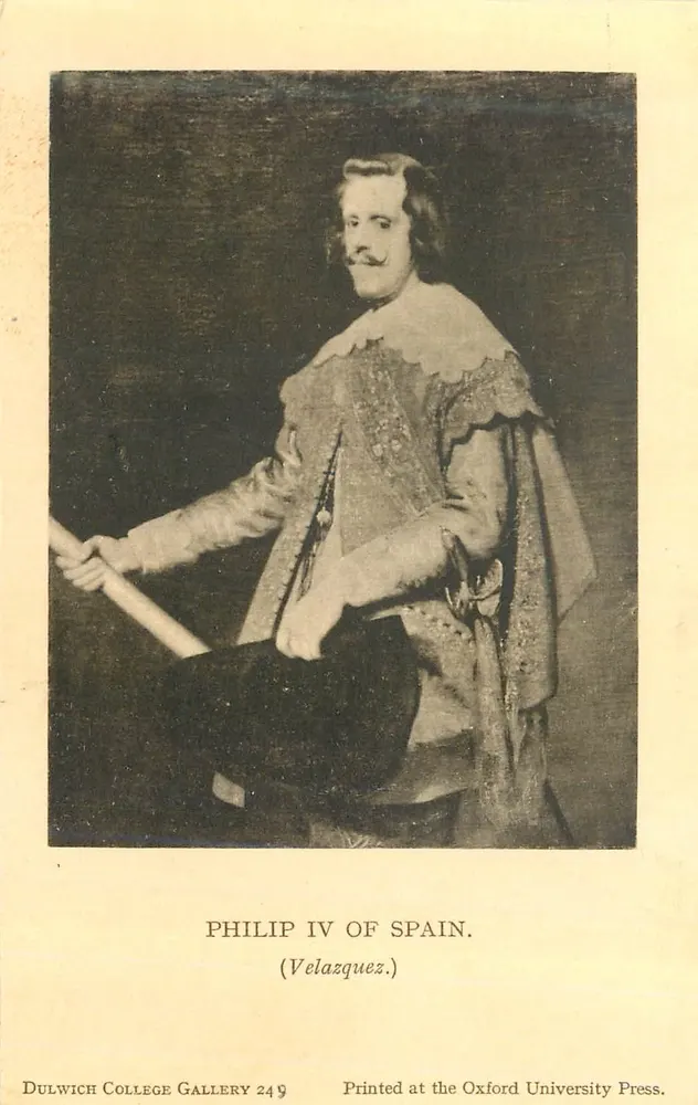 Philip IV von Spanien — Portrait von Velázquez — Dulwich College Gallery 249, Oxford University Press - Vorderseite