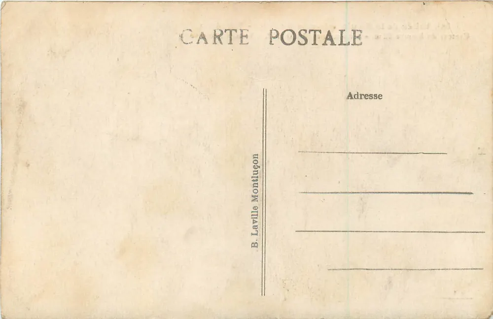 Tal der Sieule — Staudamm der Fades — Allgemeine Ansicht — B. Laville Montluçon - Rückseite