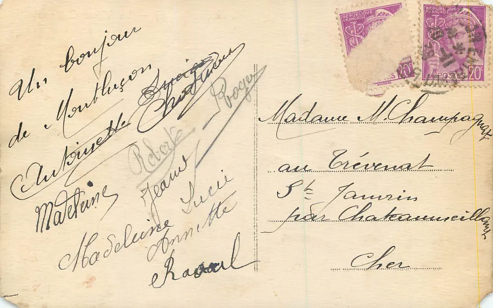 Montluçon (Allier) — O Velho Castelo — Cim - Verso