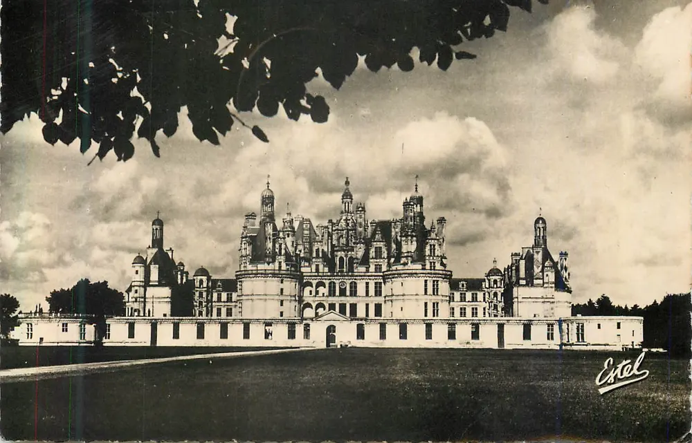 Château de Chambord — Façade méridionale : la Porte Royale — Estol - Recto