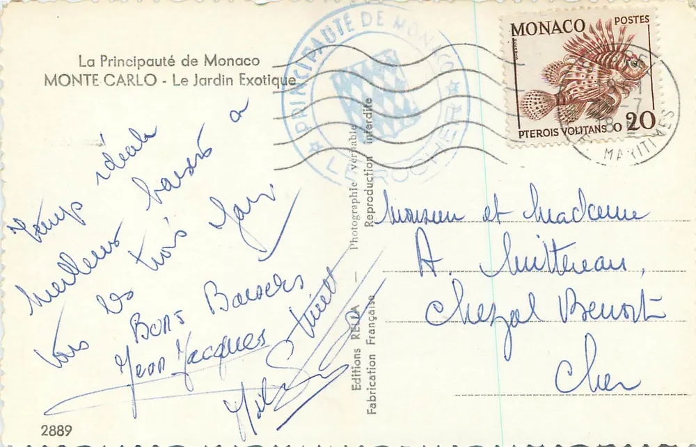 Jardin Exotique de Monte Carlo — Monaco — Éditions Relea - Verso