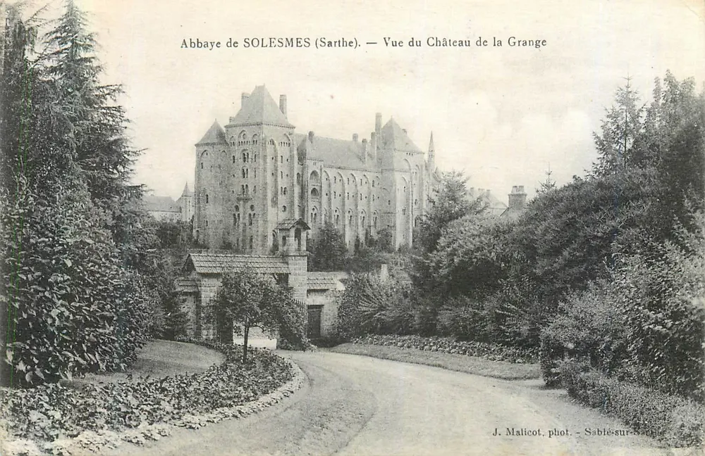Abtei SOLESMES (Sarthe) — Ansicht des Schlosses La Grange — J. Malicot, phot. - Sablé-sur-Sarthe - Vorderseite