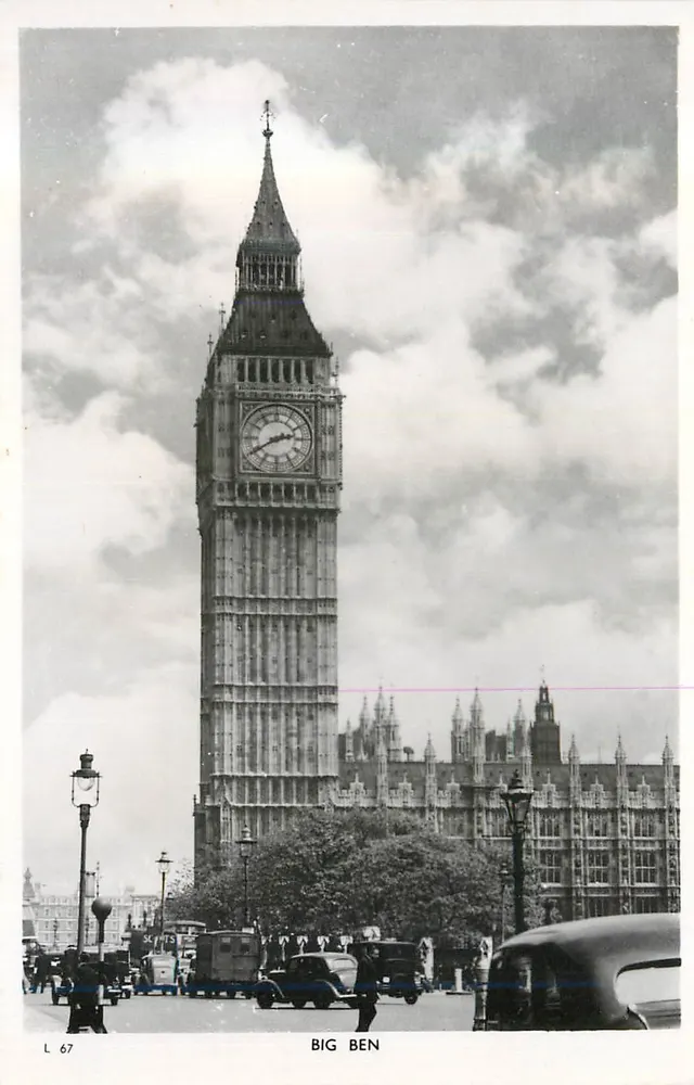 Big Ben — Londyn — Tuck's Post Card - Awers