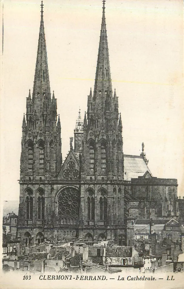 Clermont-Ferrand — A Catedral — LL, n° 103 - Frente