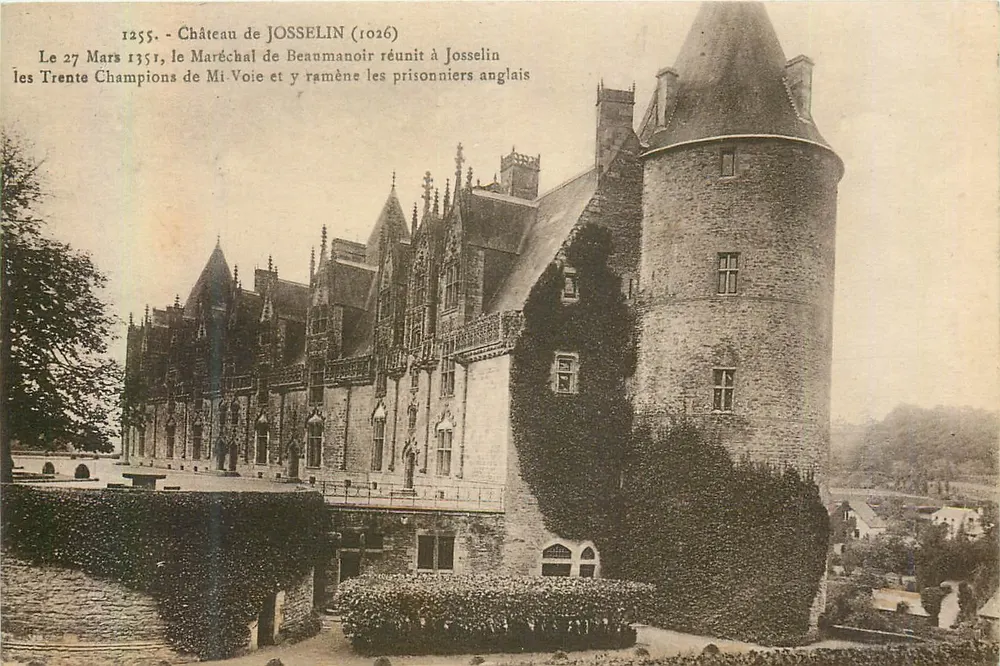 Castelo de Josselin — evento histórico de 1355 — Laurent-Nel, Rennes - Frente