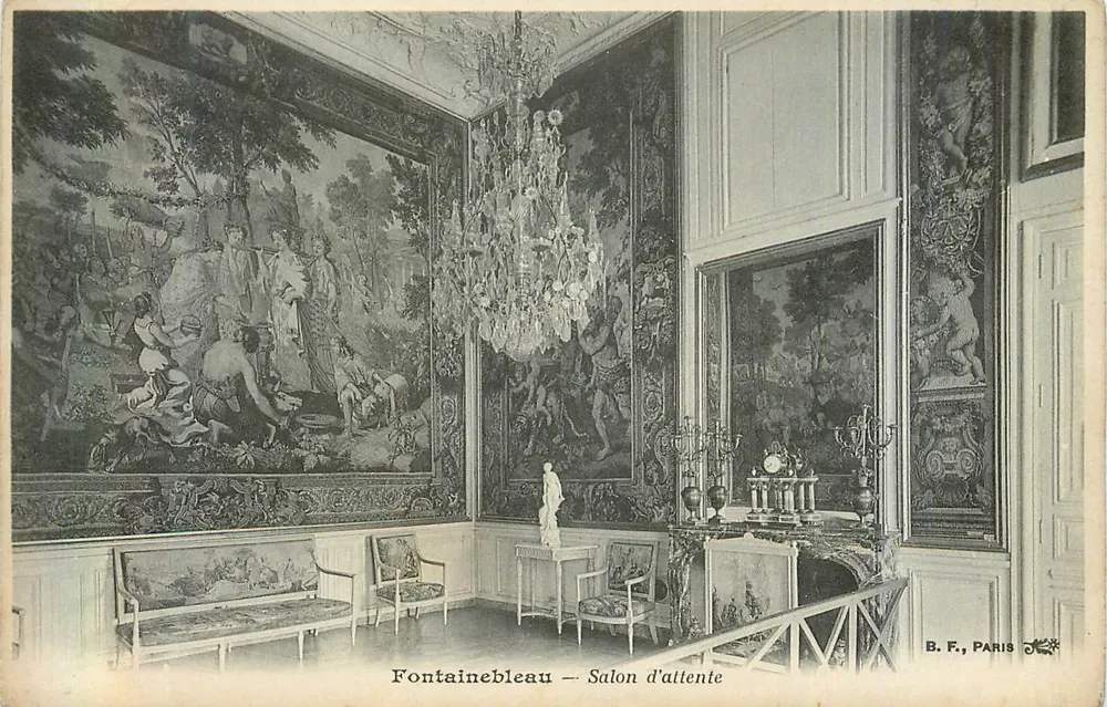 Fontainebleau — Sala de espera — B.F., Paris - Frente