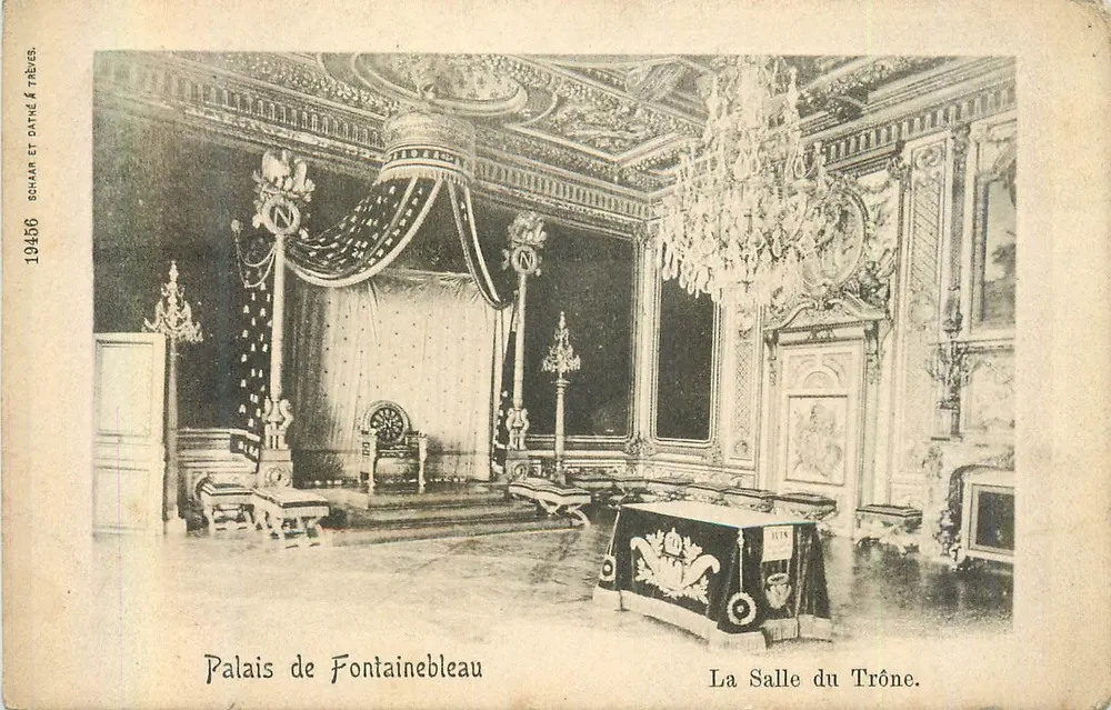 Palais de Fontainebleau — La Salle du Trône — SCHAAR ET CATHE À TRUBER - Recto