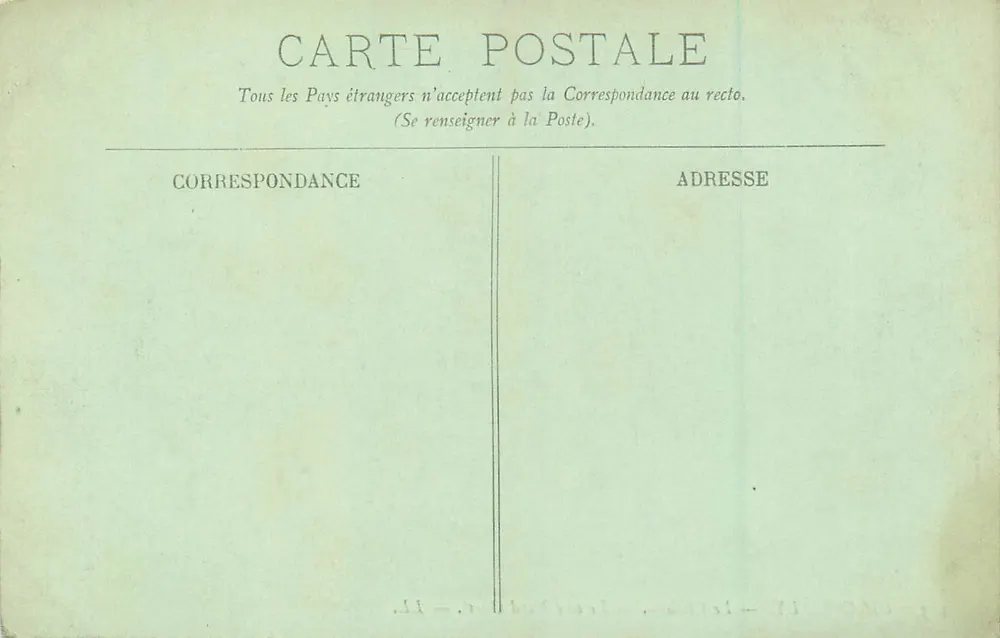 Chantilly — Le Château — Le côté Nord-Ouest — LL. - Verso