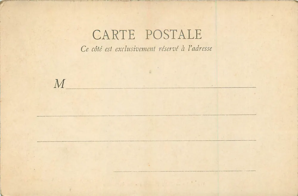 Versailles — Petit Trianon — O Vestíbulo — A. B. em Versailles - Verso