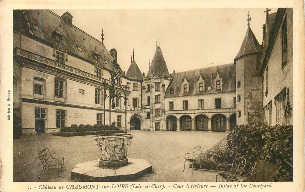 Schloss Chaumont-sur-Loire — Innenhof — Édition A. Simon, Nr. 5 - Vorderseite