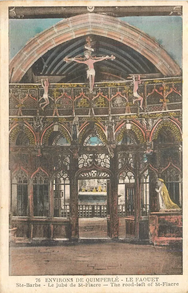 O jubé de St-Fiacre — O rood-loft de St-Fiacre — Arredores de Quimperlé - Frente