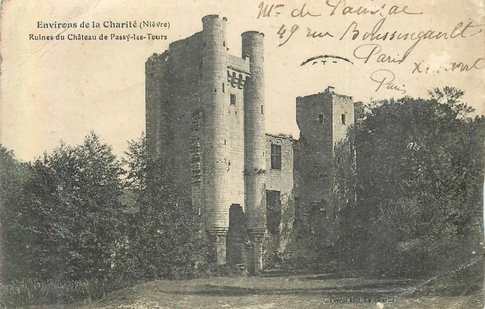 Ruinen des Schlosses Passy-les-Tours — Umgebung von La Charité (Nièvre) — C. Porrot & Cie, Le Charité - Vorderseite