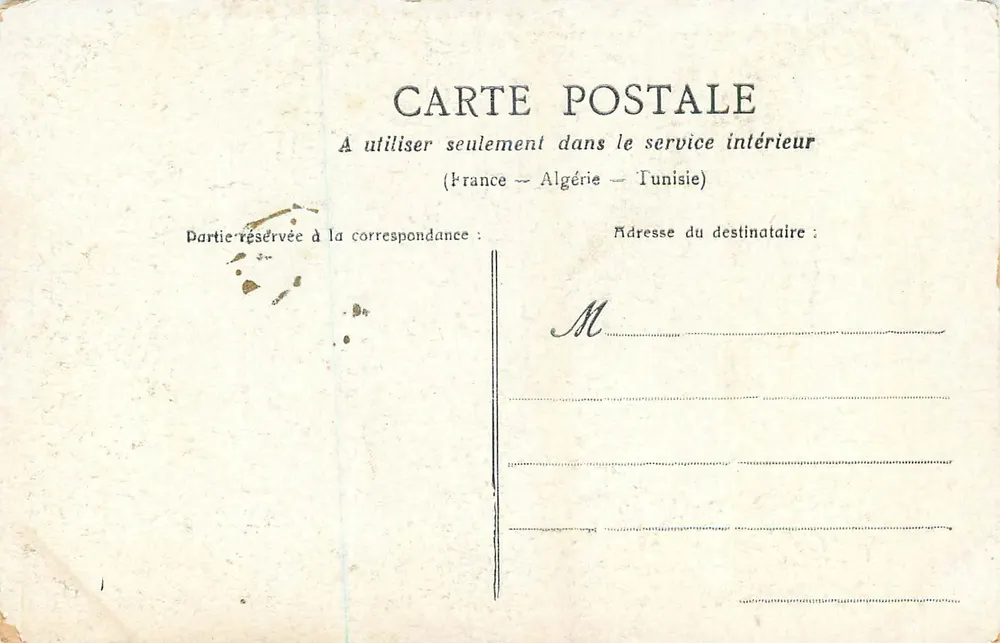 Premier rendez-vous — scène romantique sous la lune — éditeur ASC, Paris - Verso
