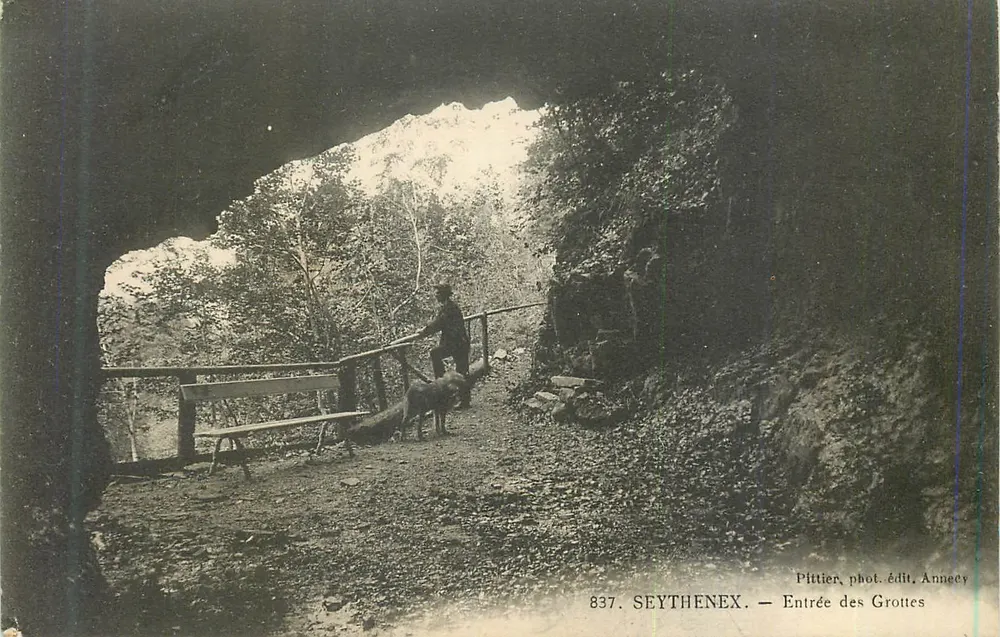 Seythenex — Entrada das Grutas — Pittier, fot. edit. Anneey, n° 837 - Frente