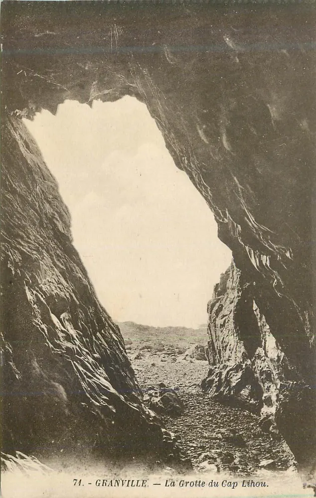 Granville — La Grotte du Cap Lihou — Édition E. Lecotteley - Recto