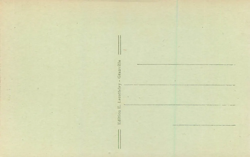Granville — La Grotte du Cap Lihou — Édition E. Lecotteley - Verso