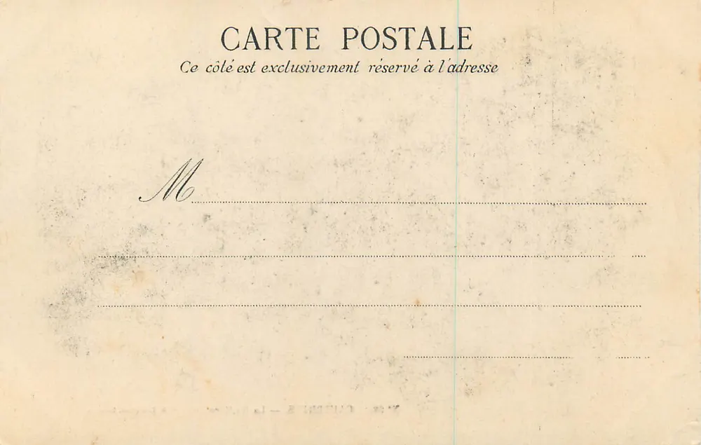Cauterets — La Raillère — D. T. Editor, Lourdes, N° 96 - Verso