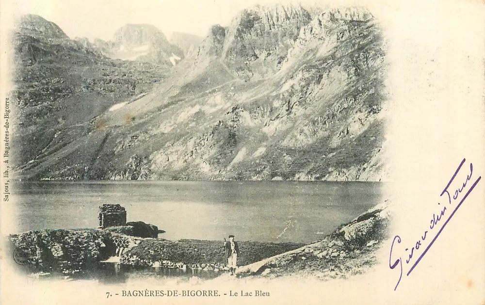 Bagnères-de-Bigorre — Le Lac Bleu — Giraudin Tours - Recto