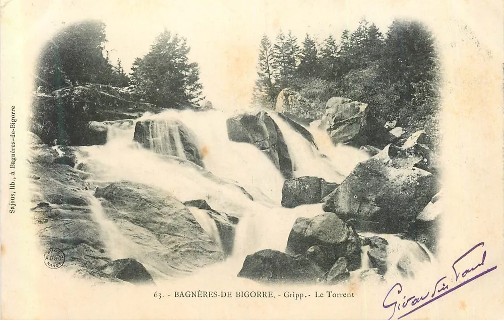 Bagnères-de-Bigorre - Le Torrent — Givan Léon Paul, éditeur 63 - Recto