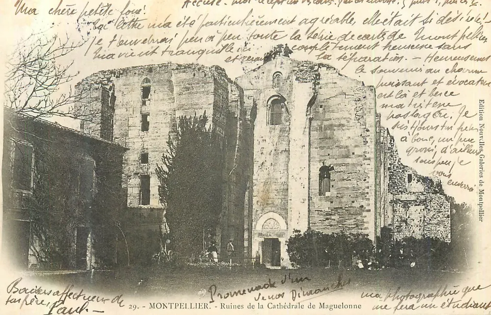 Ruinen der Kathedrale von Maguelonne — Montpellier — Edition Norvales Galeries de Montpellier, n°29 - Vorderseite