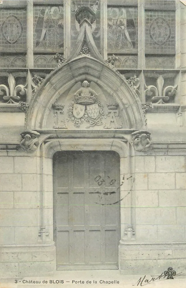 Château de BLOIS — Porte de la Chapelle — Marte - Recto