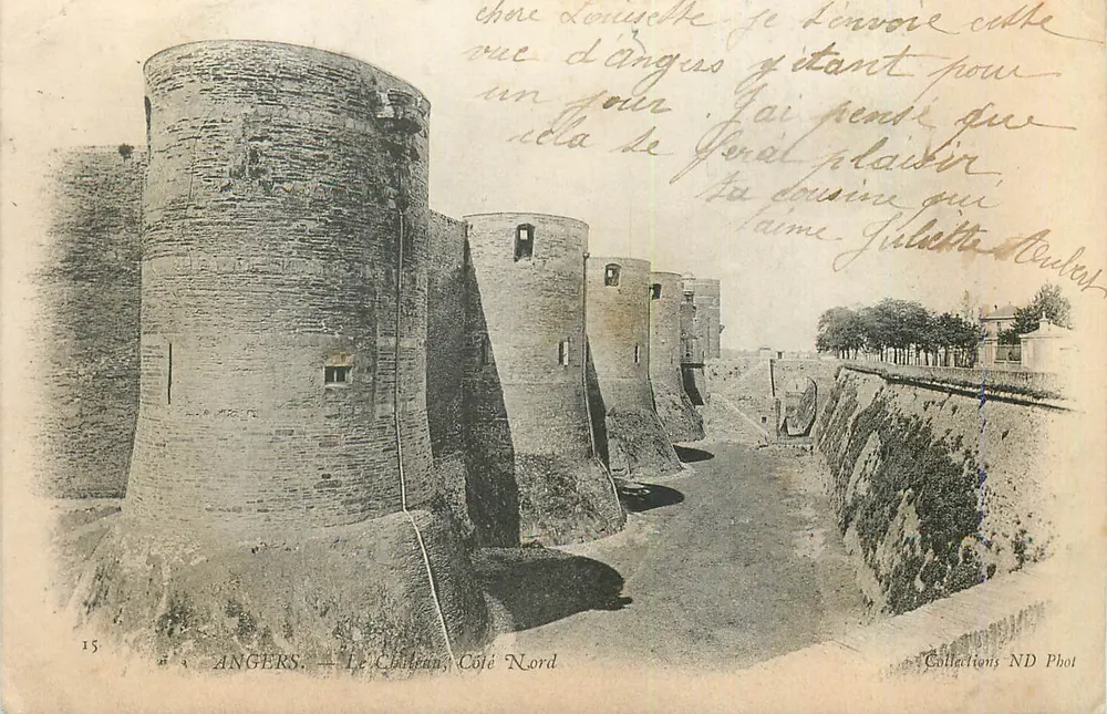 Angers — A Fortaleza, Lado Norte — Coleções ND Phot - Frente