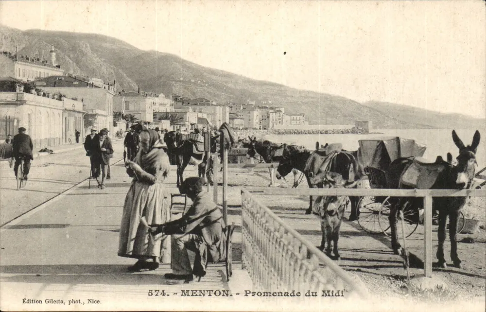 Menton - Promenade do Meio-Dia — Edição Giletta, fot. Nice, n° 574 - Frente