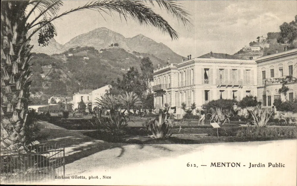 Menton - Jardim Público — Edição Giletta, fot. Nice, n° 612 - Frente