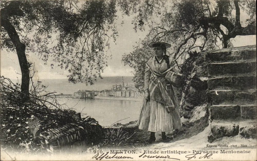 Menton - Mentonese Peasant - Edition Vilelta phot. Nice - Vorderseite