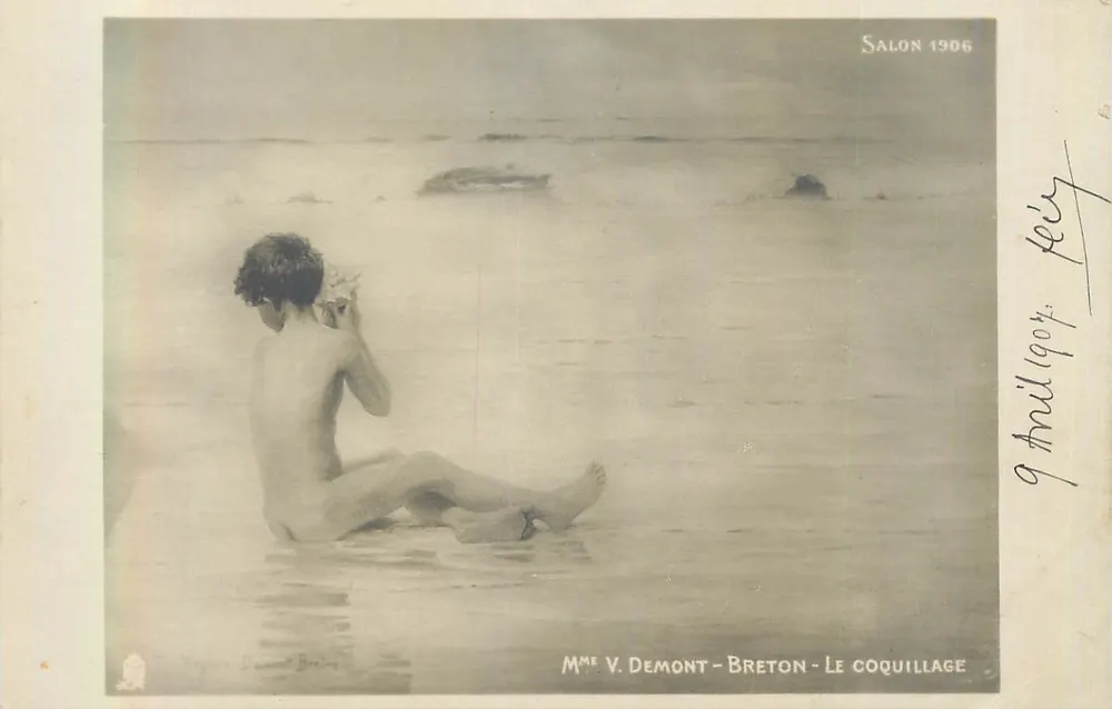 Frau V. Demont-Breton - Der Schlick — Salon 1906 - Vorderseite