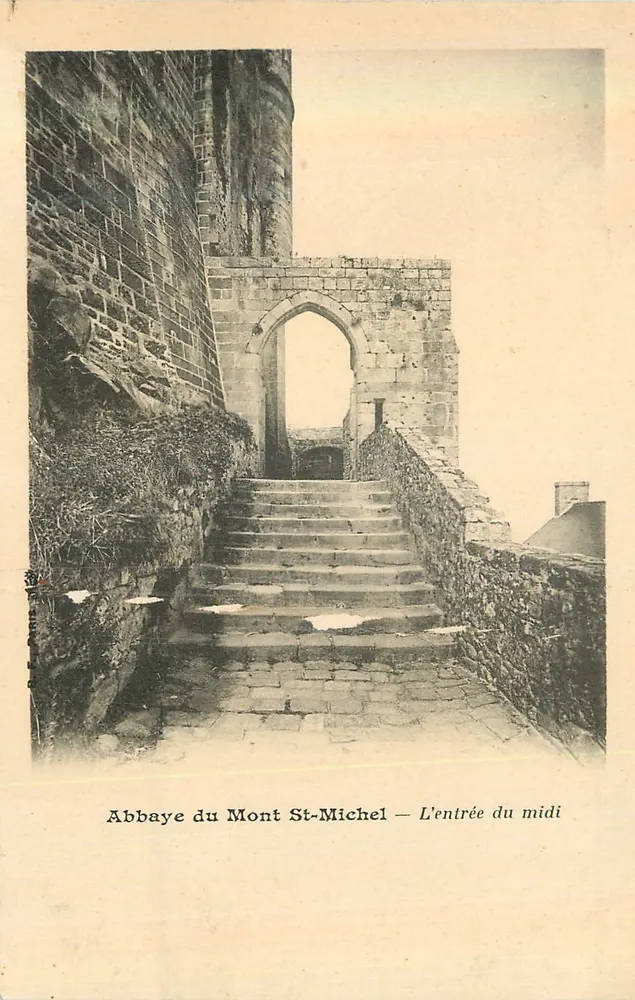 Abbaye du Mont St-Michel — L'entrée du midi - Recto