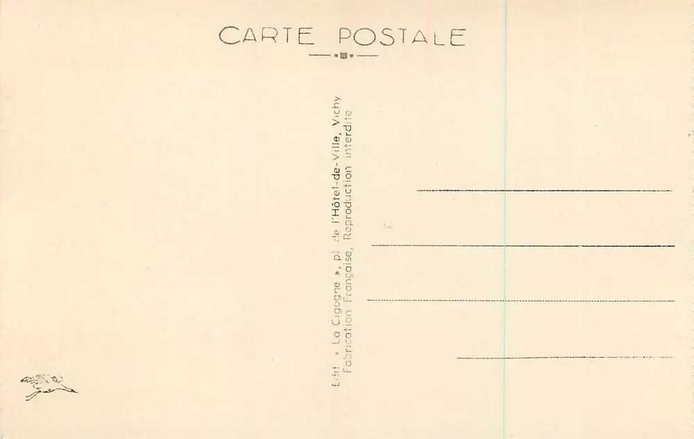 ROYAT - Parc Bargoin — A Cegonha, n° 4261 - Verso