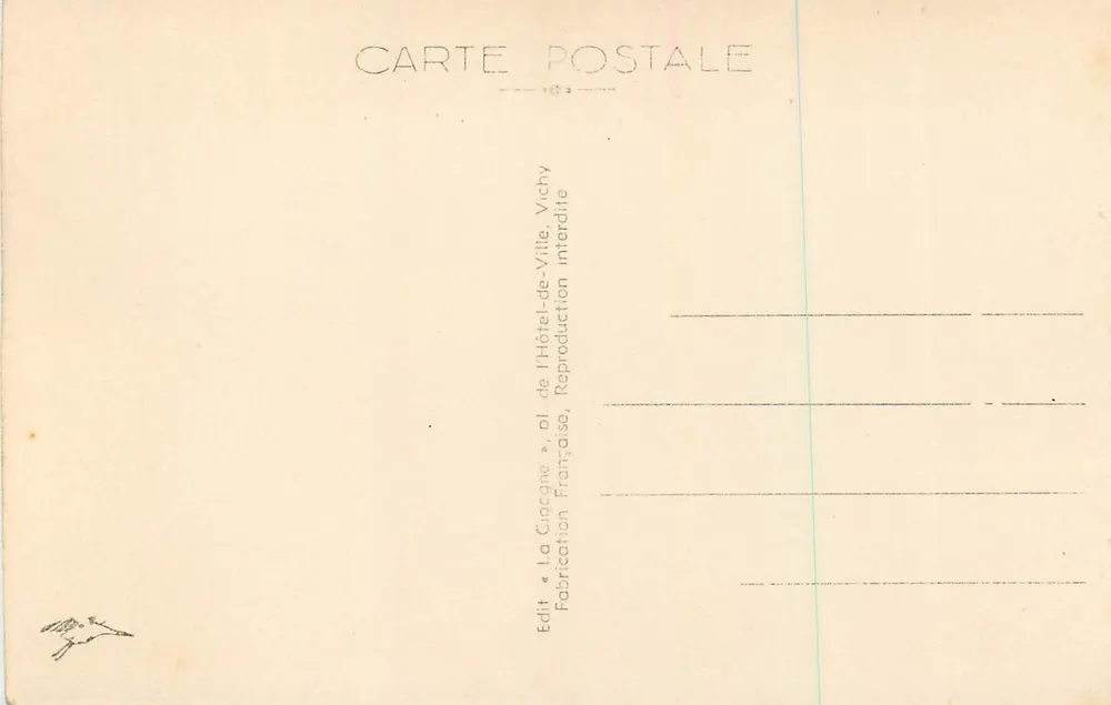 Puy de Dôme — Kette der Puy Sud, aufgenommen mit Flugzeug — La Cigogne, Nr. 4316 - Rückseite