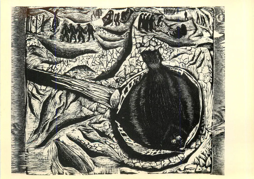 Grandes plaices — P. Ulas (geboren 1934) — Aurora Art Publishers, USSR - Vorderseite