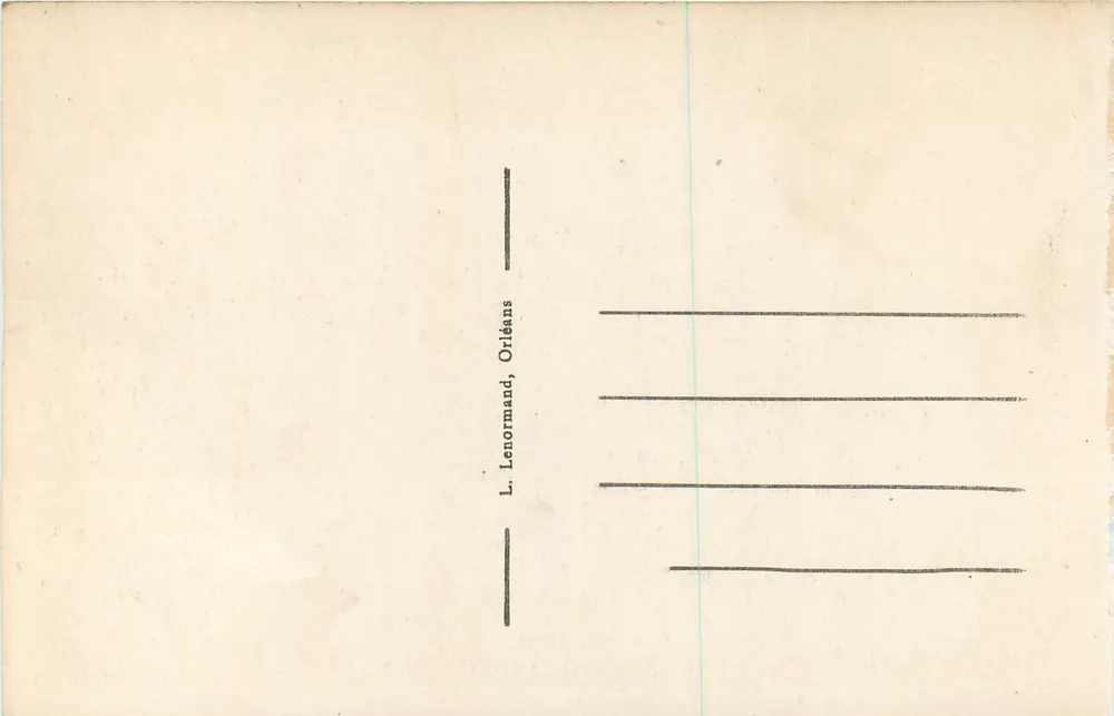 Orléans — Ruínas da Igreja de São Jacinto — L. Lenormand, Orléans - Verso