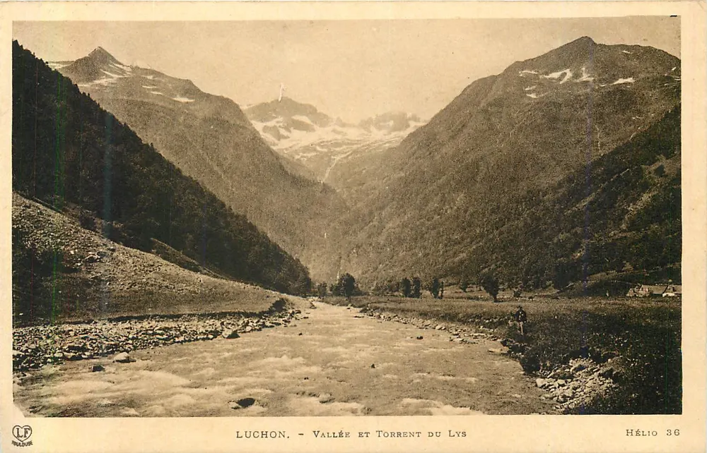 Luchon - Valle y Torrente del Lys — Editor Hélio - Anverso
