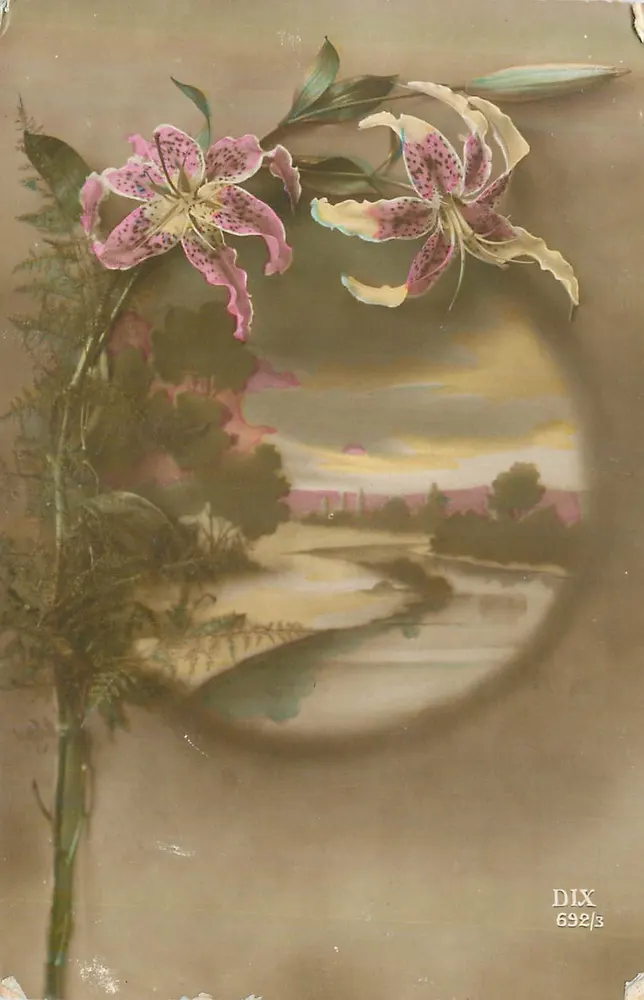 Lilas e paisagem — edição DIX n° 692/3 - Frente