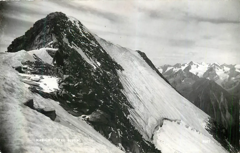 हैबिच्टगिप्फेल 3280 मीटर — ऑस्ट्रियाई आल्प्स — अल्पाइनर कुंस्टवरलैग इंसब्रुक - आगे