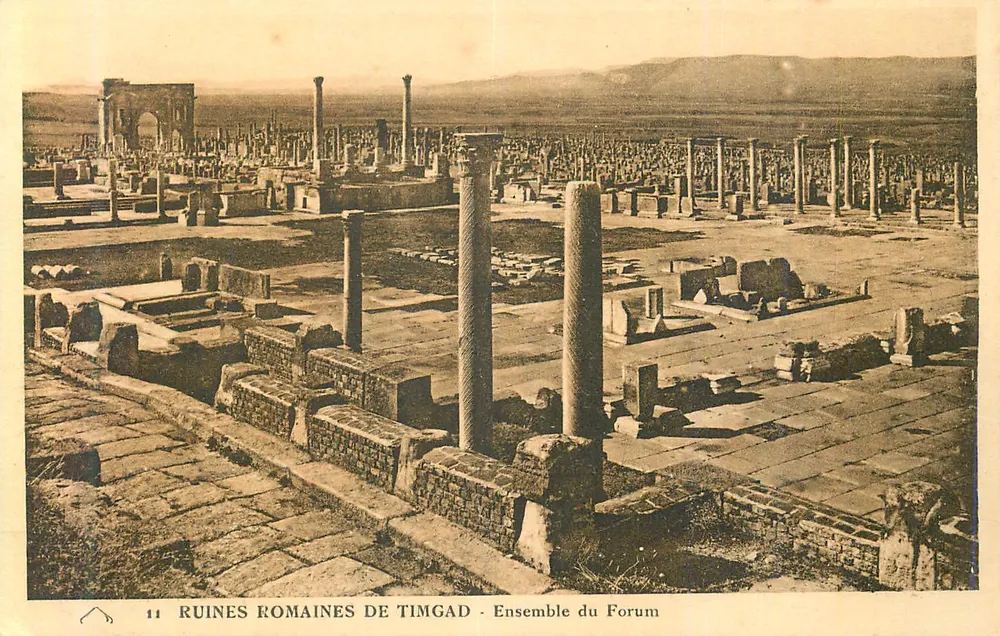 Rovine romane di TimgaD - Insieme del Foro - Recto