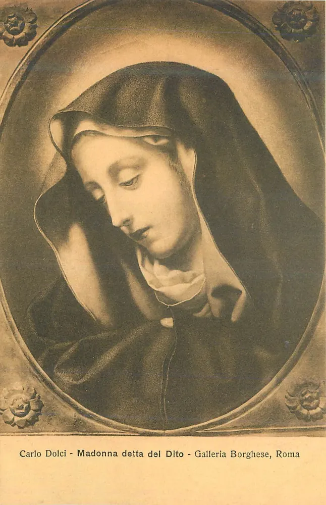 Madonna detta del Dito — Werk von Carlo Dolci — Galleria Borghese, Rom - Vorderseite