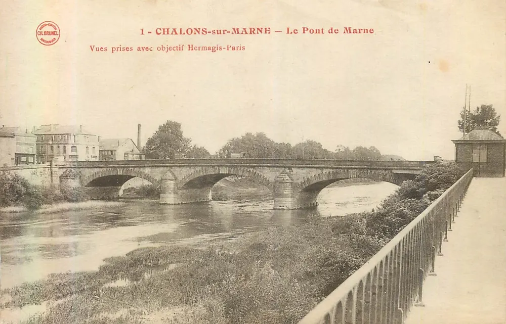 Chalons-sur-Marne — Die Marne-Brücke — Chalbrunel - Vorderseite